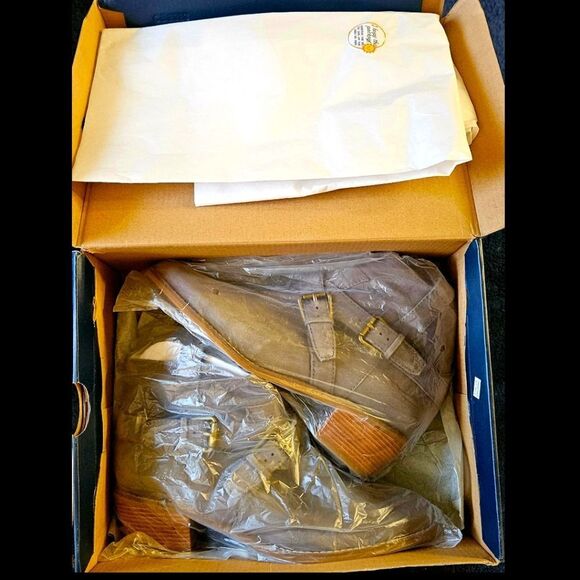 COLE HAAN Storm Cloud Suede Gray Women's Jensen Ankle Bootie Size 8 - Picture 15 of 16